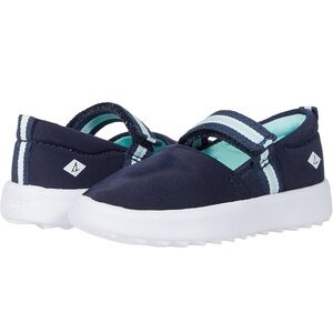 Sperry Girl’s Port Mast Plushwave Mj Mary Jane Flat Size 5.5 Navy Blue NWT